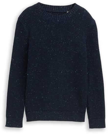 Tom Tailor - Gebreide trui van noppengaren - Maat 164 - sky captain blue