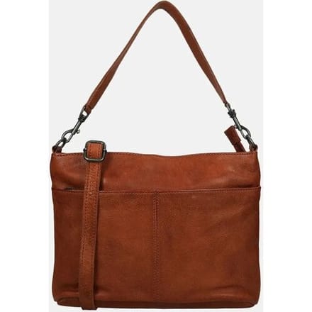 Bear Design Angelica Medium Schoudertas Dames - Leer - Cognac