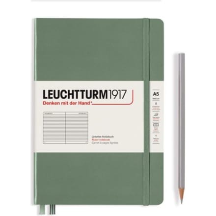 Leuchtturm1917 - Medium A5 - Notitieboek - Gelinieerd - Olive - Notebook - 4004117609398