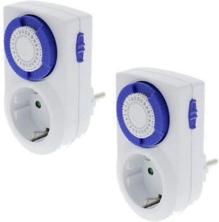 TQ4U schakelklok - Mechanisch - 24 uurs programma - Interval 30 min - Max 3500 watt - Kinderbeveiliging - 2 STUKS