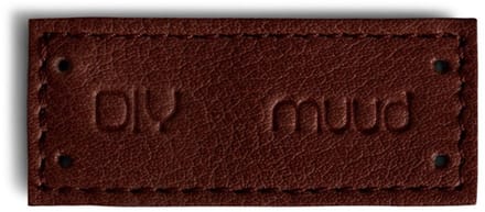 MUUD QB-4628 Fabia Handgemaakt leren label DIY Muud
