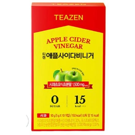 Bâtonnets de vinaigre de cidre de pomme Teazen, saveur pomme verte, 5 g (9 options) #80 sticks