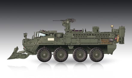 Trumpeter Modelbouwpakket Militaire voertuigen - 07456 M1132 Stryker Engineer Squad Vehicle w/SOB Plastic - 1:72 - Modelbouw