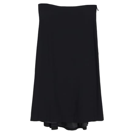 Alexander McQueen geplooide midi-rok in zwart polyester