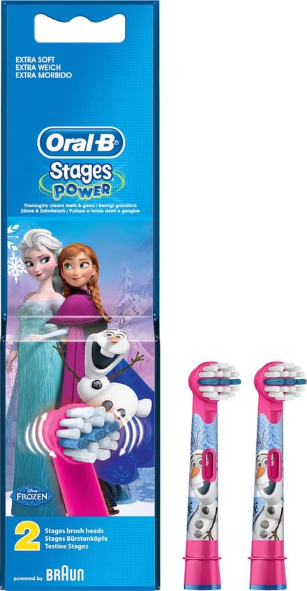 Oral-B Stages Power - Disney Frozen - Opzetborstels - 2 stuks