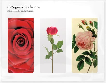 Boekenlegger Magnetisch Set van 3 – Rozen – Museum Editions