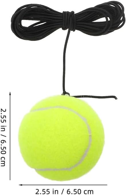 Tennis Trainingset voor Beginners - 2 Stuks met Elastische Band voor Coördinatie en Reactietraining, Compact en Duurzaam