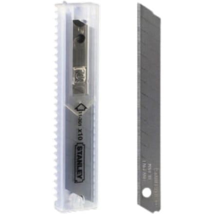 STANLEY Afbreekmesjes 9mm - 10 stuks/dispenser x 10