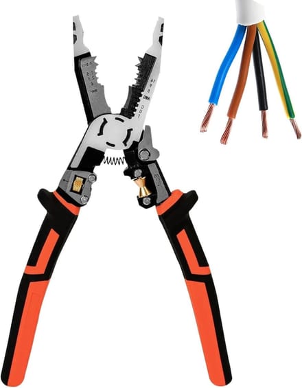 Kabel Stripper - Draadstripper Tang - Elektriciteit Repareren - Ergonomisch Handvat - 23.5 cm - Enkele Kleur