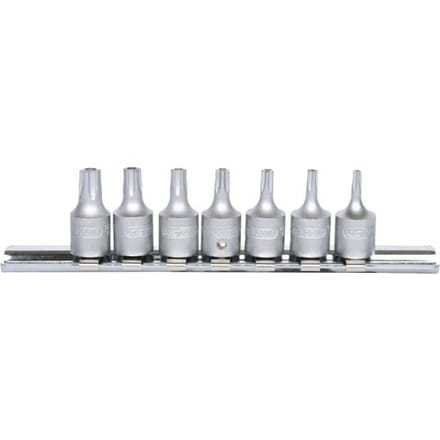 KS Tools 1/4" 7-delige Torx Bit Dop Set met Gat