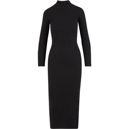 Dames jurk met hoge kraag Urban Classics Rib
