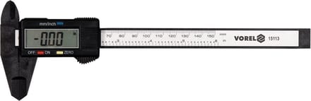 Vorel - Elektronische Caliper - 150mm - LCD Display - Carbonvezel