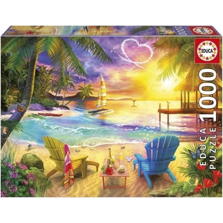 Educa - Liefdesstrand - Puzzel - 1000 stukjes - Legpuzzel