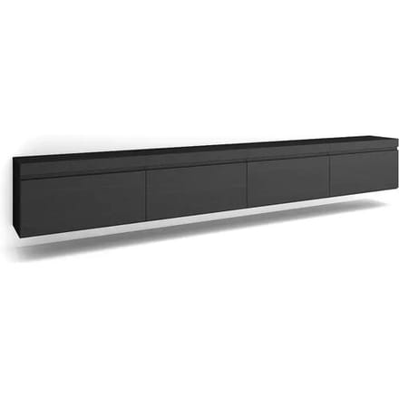Skraut Home TV-Meubel, Lowboard, 320x35x45cm, Groot formaat TV, Hangend, Zwart