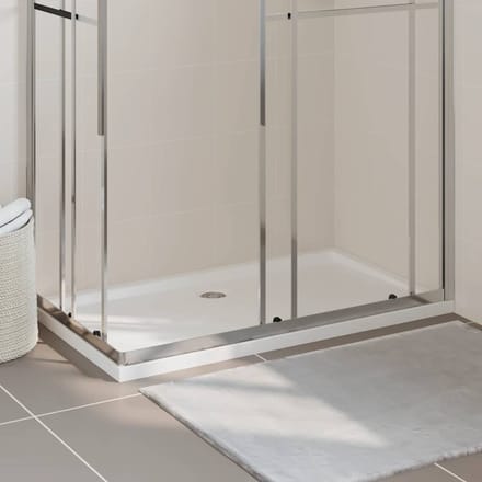 vidaXL - Douchebak - rechthoekig - 70x120 - cm - ABS - wit