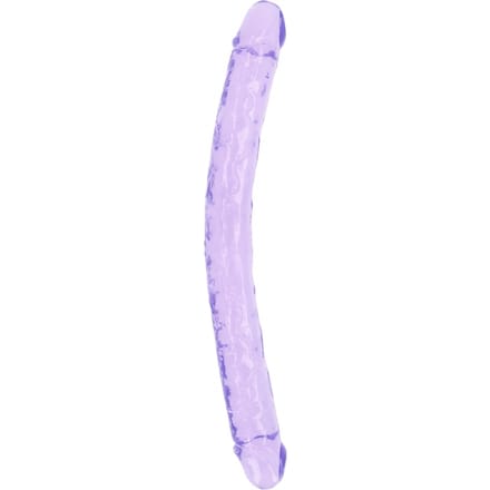 Shots - RealRock REA160PUR1 - Realistic Double Dong - 18'' / 45 cm - Purple