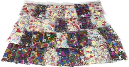Pailletten mix, excl. doos, 32x25 gr