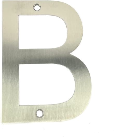 RVS bord letter B