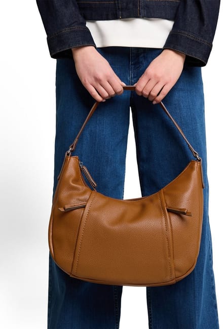 Tom Tailor - TTBECA M Buideltas met ritsdetails - Maat ONESIZE - cognac / brandy