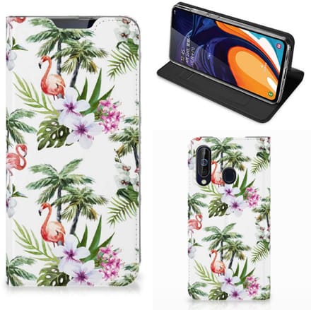 Samsung Galaxy A60 Hoesje maken Flamingo Palms