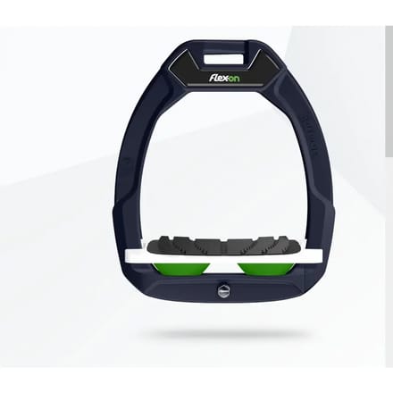 Veiligheidsstijgers voor paardrijden Hellend Grip Marine/Wit/Groen Flex-On Safe-On