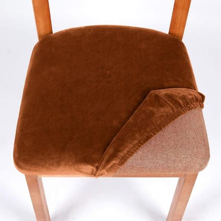 1 Pièce Housse de Siège Extensible Résistante à l'Eau Housse de Chaise Extensible Housse de Coussin de Siège Restaurant Mariage Banquet Pliant Hôtel 1 Piece brown