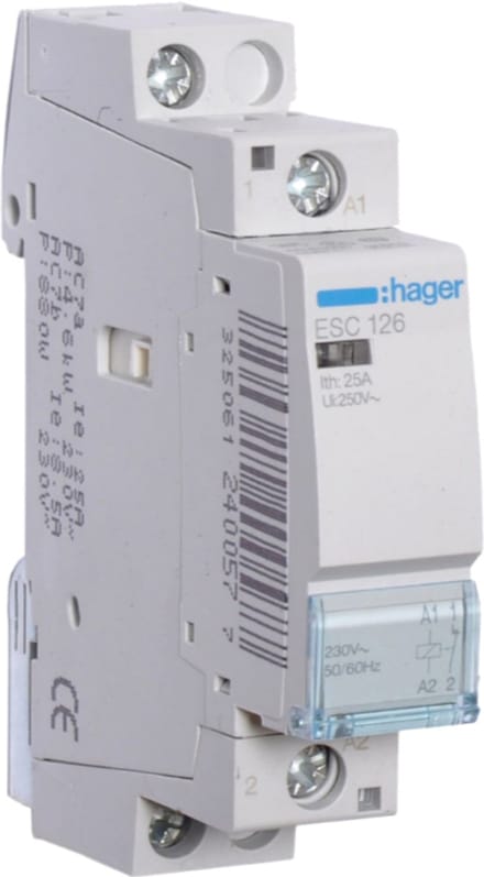 Hager ESC126 HAG MAGN.SCH.25A 1V 230V
