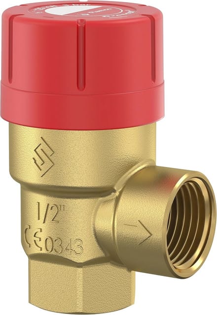 Veiligheidsventiel 1/2" Bi.draad 3 bar voor Overstort