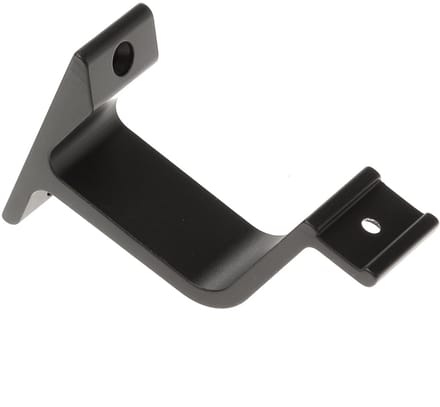 Hermeta Leuninghouder 76mm - Vlak zadel zwart - 3550-18