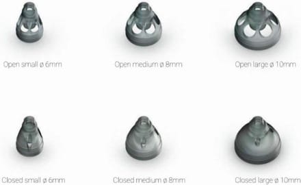 Phonak Smokey Dome - Closed 8mm - 10 stuks