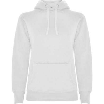 Roly Dames/Dames Urban Hooded Polycotton Sweatshirt (Wit)