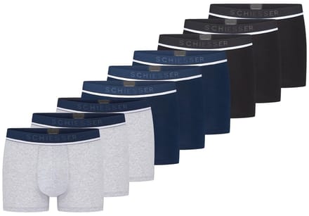 Schiesser Heren retro short / pant 9 pack 95/5 Cotton