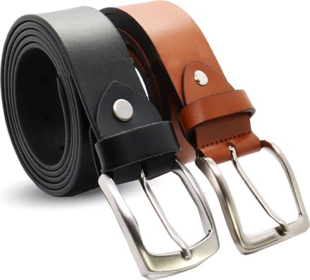 Safekeepers Sportieve Jeans Broekriem Zwart en Cognac