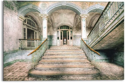 Schilderij Abandoned Entrance - 60 x 90 - Hout - REINDERS