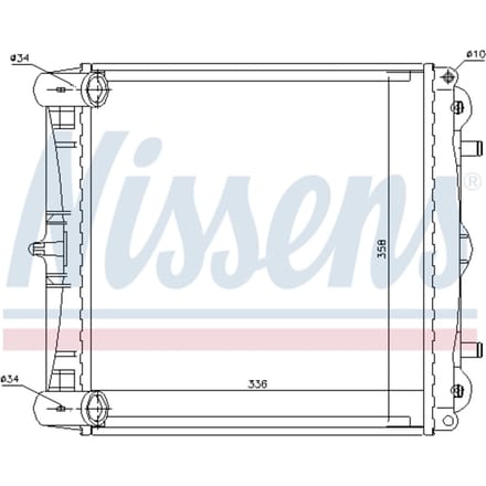 Radiator, motorkoeling NISSENS 63777