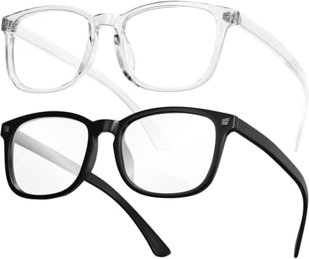 2 Pack Blue Light Blocking Reading Glasses for Eye Strain Relief