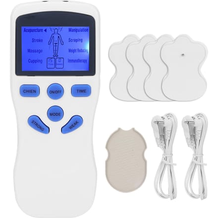 Machine Stimulateur Musculaire Électrique Multifonctionnelle Équipement Professionnel de Massage par Acupuncture Prise US 100‑240V blue