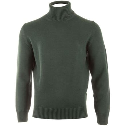 Paul & Shark Trui Shark Tag Soft Cool Touch Wool Turtleneck Garden Green / male