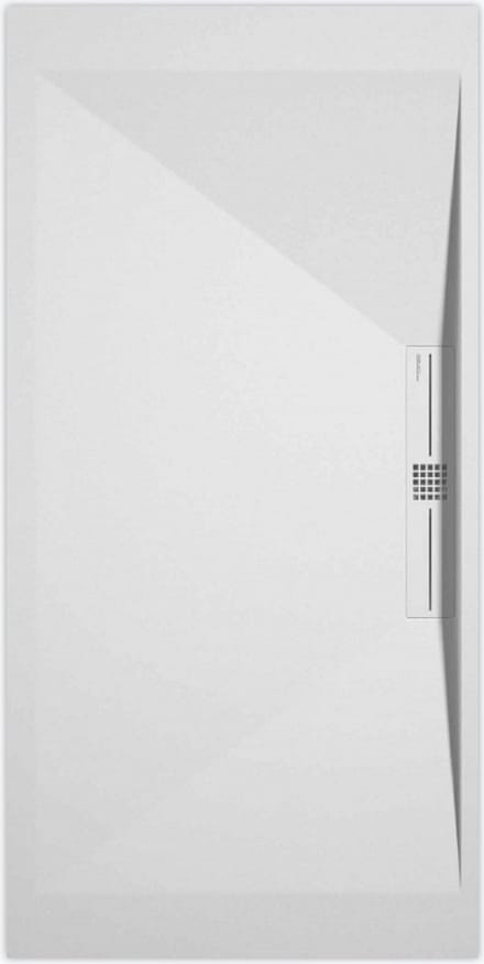 Sanifun douchebak Stone Side White Smooth 1000 x 900 P
