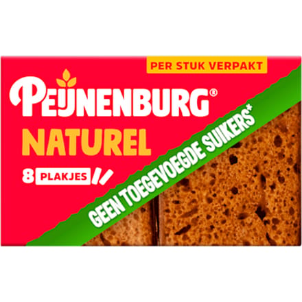 Naturel zonder toegev. suiker portie