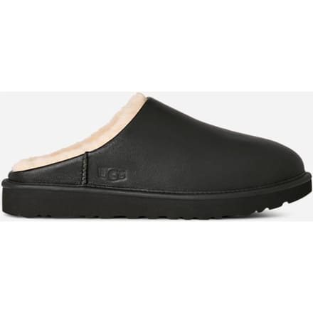 UGG® Classic Slip-On Noir for Men in Black, Leather/Polyester/Wool