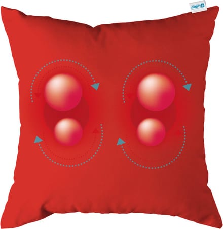 Comfy massagekussen | rood | massage apparaat met infrarood warmtefunctie | adapter voor auto