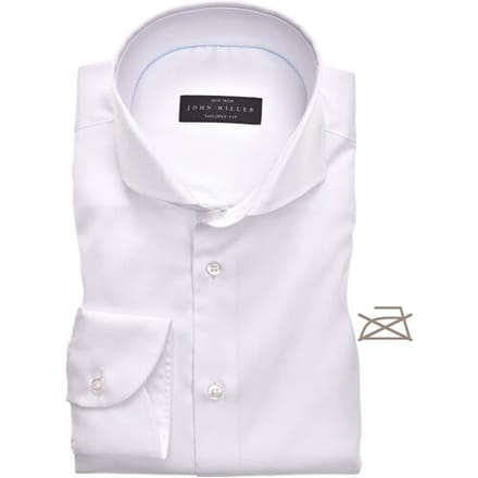 John Miller Overhemd Tailored Uni Non Iron Wit / male