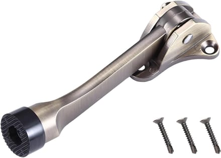 Deurstopper - Vloerhouder - Deuren Open Houden - Zink Legering - 12x4x3 cm - Brons