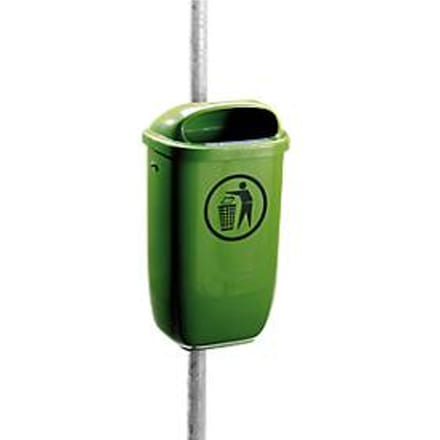 Afvalbak voor buiten - polyetheen - 50 liter - DIN 30713 - groen