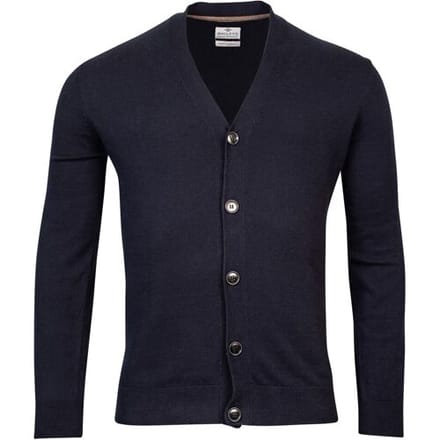 Baileys Vest Cotton Cashmere Cardigan Buttons Single Knit Navy / male
