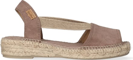 Toni Pons Ella Dames Espadrilles Taupe |  Taupe | Suède | Maat 40