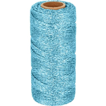 Licht blauw metaalkoord 100 m x 1,5 mm - Artemio