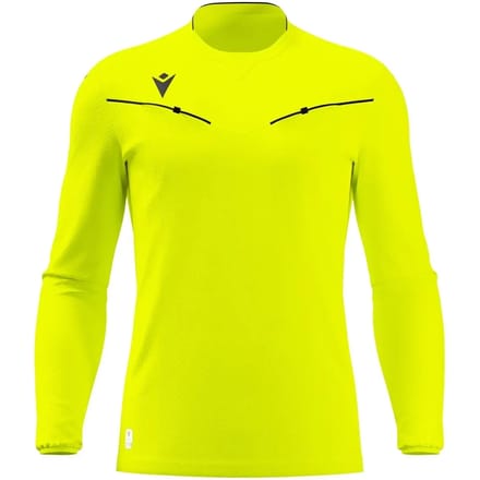 Macron Ponnet Eco Scheidsrechtersshirt Lange Mouw Heren - Fluogeel | Maat: 3XL