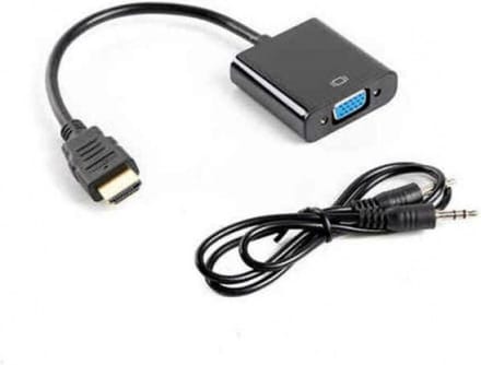 Lanberg Hdmi-A M Naar Vga F + Audio Adapterkabel Voor Converters